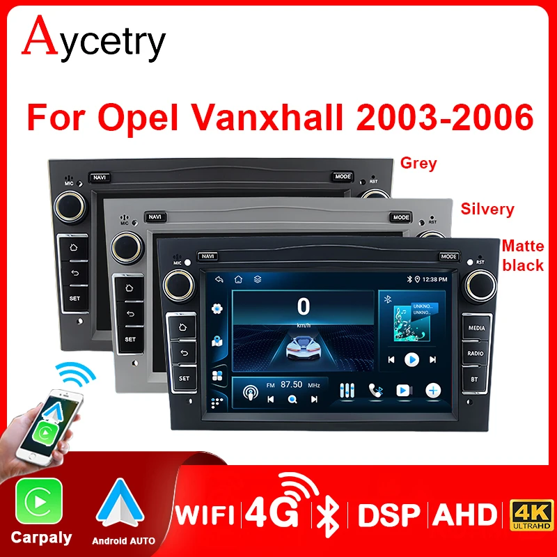 2 Din Carplay Android Auto for Opel Astra H J Vectra Vauxhall Antara Zafira Corsa C D Vivaro Meriva Veda Car Radio GPS Player 4G