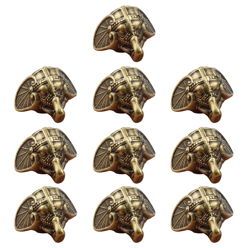 

10pcs Elephant Trunk Furniture Legs Durable Plastic Support for Small Furniture Jewelry Box Replacement Legs Retro Design