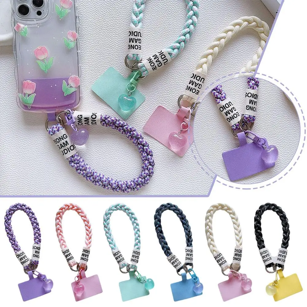 ​Fashion Mobile Phone Lanyard Hanging Decoration Wrist Wrist Rope Pendant Short Band Strap Straps Cute Strong Twist L1O3