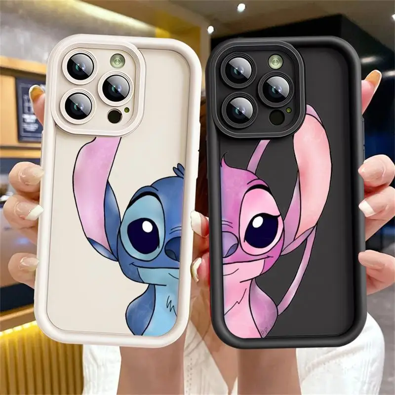 Angie Stitch Cute Case For Apple iPhone 15 11 13 14 Pro Max 12 Silicone 15 Plus 11Pro Soft Phone Cover