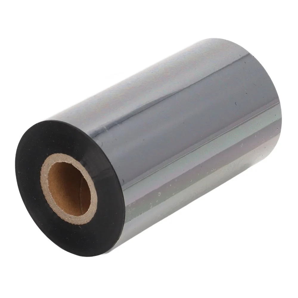 110mm X 300m Transfer Ribbon Wax Based Thermal Resin Enhanced Label Sticker Ribbon Practical Ink Ribbon Roll Wax Resin Ribbon