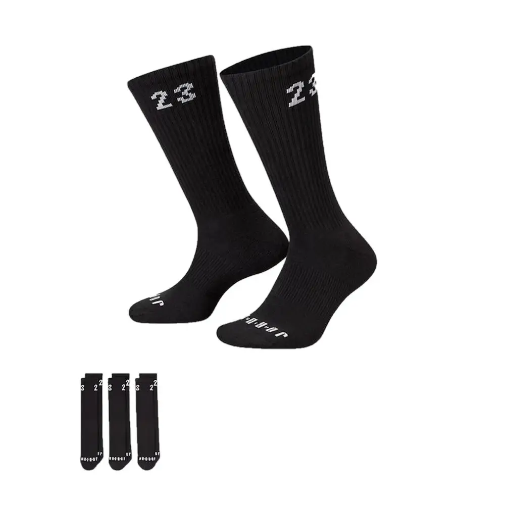 

NIKE Men's and Women's Basketball Socks with Terry Sole, Casual High-Top Socks, Thick Socks, 3-Pack DA5718-010