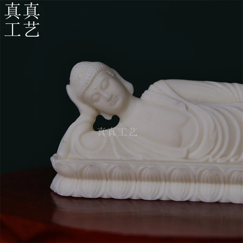 Ivory Nut Sleeping Buddha Sakyamuni Amitabha Buddha Decoration Home Serving Crafts Golden Decoration Fish Tank Landscape