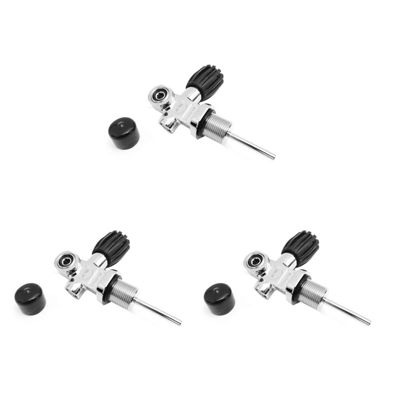 3X 3000Psi 250Bar 3/4-14NPS High Pressure Scuba Diving Tank Valve Cylinder Reducing Valve