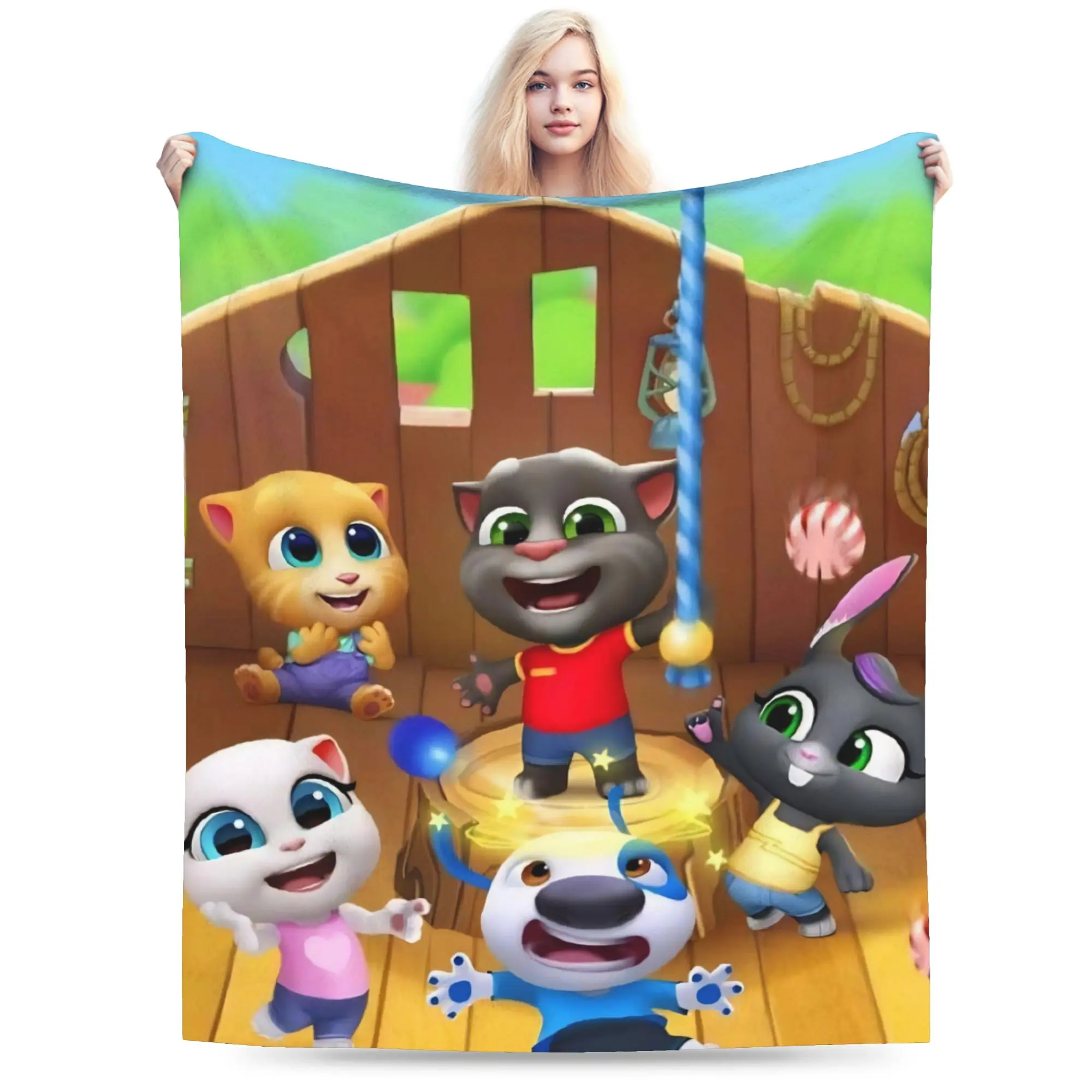 T-Talking T-Tom And F-Friends Blanket Multiple Sizes Soft and Lightweight  Throw Blankets for Couch Sofa and Bed