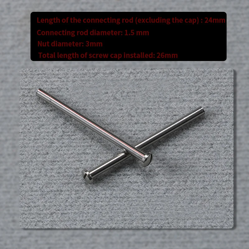 For Timex T2N721 T2N720 TW2T76500 Watch Bands Screw Rod Notch Concave Strap Bracelet Stainless Steel Connecting Rod 24mm
