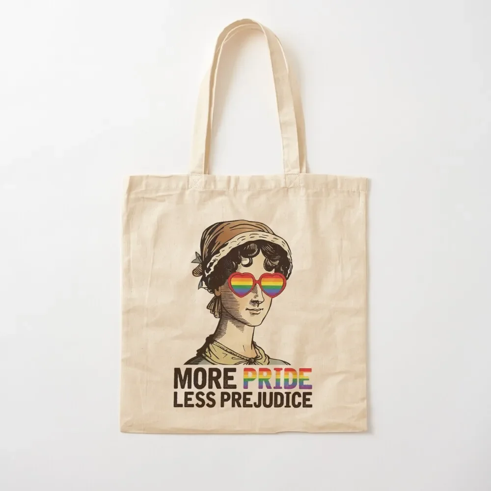 

More Pride Less Prejudice Lgb, Jane Austen , Proud Ally , Pride MonthT-Shi Tote Bag Customizable tote bag cute tote bag