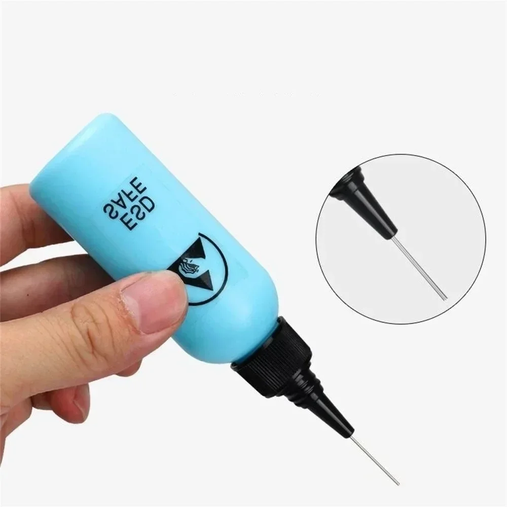 65ML Anti-Static Needle Bottle Tight Sealing Leak-Proof Solvent Alcohol Dispenser Multipurpose Liquid Container Dispensing Tasks