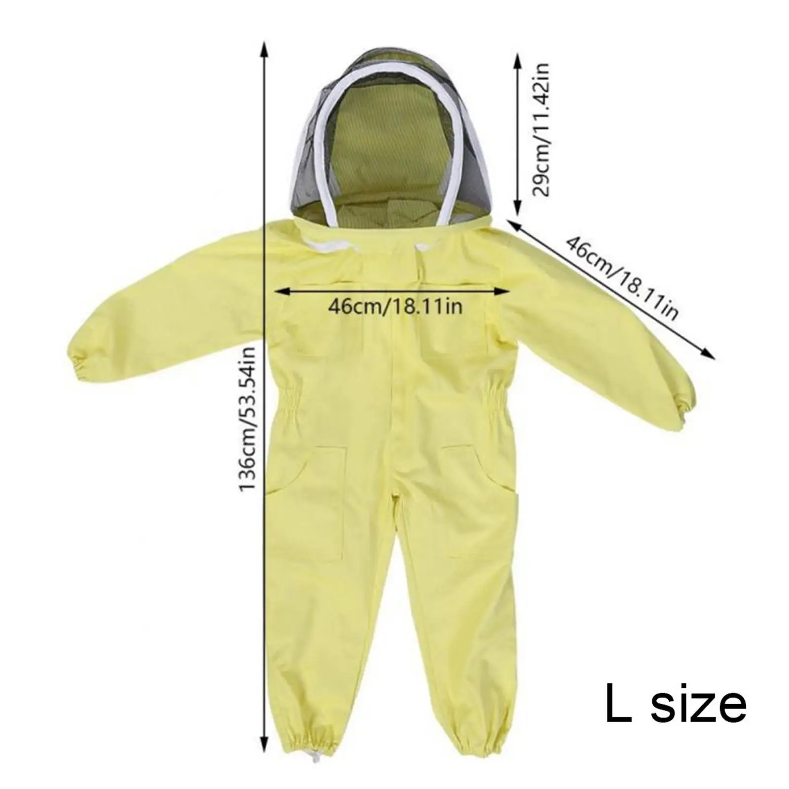 Kombinezon pszczelarski kurtki pszczelarskie kombinezon odzież na całe ciało dla dzieci L