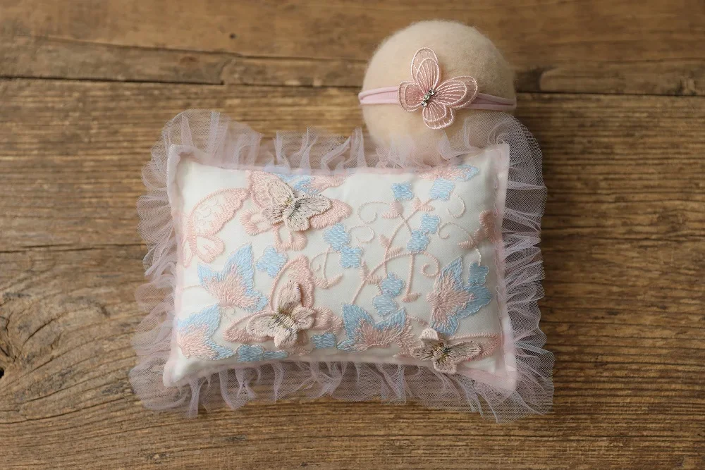 Newborn Photography Props Baby Girl Photography Props Headband Pillow Cushion Baby Photo Shoot Studio Accessories