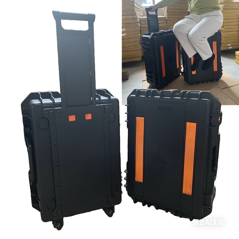 

Ящик для инструментов на колесах, большой, жесткий, переносной, на колесиках, для тяжелых условий эксплуатации, органайзер для мастерской