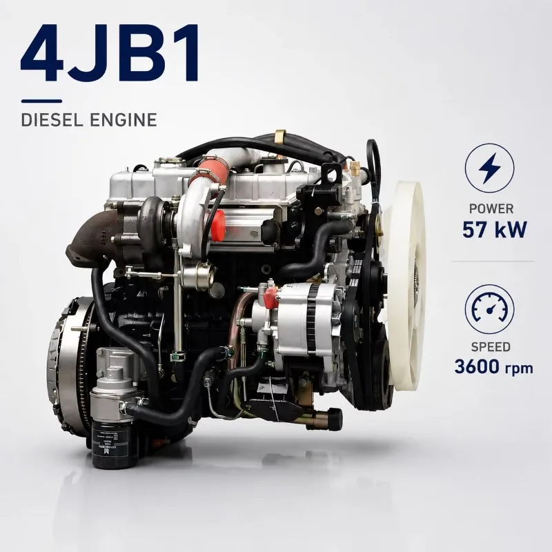 Complete Engine Assembly 57kW 3600rpm Electric Start With Gearbox Air Compressor for Pickup Light Truck