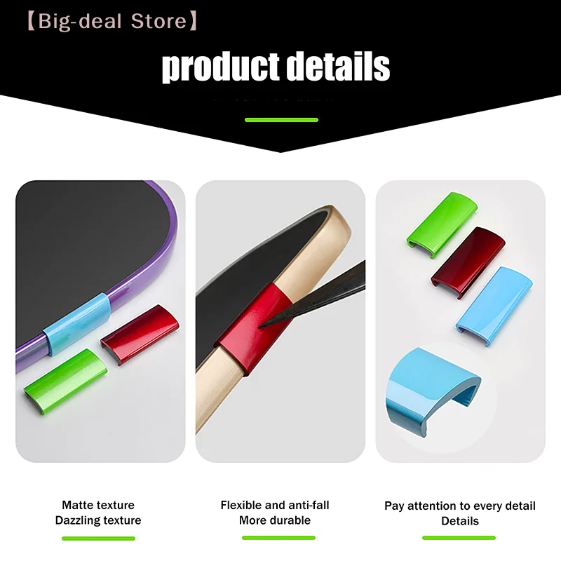 Picture 5: 【M】1/2Pcs Pickleball Racket Snap Fastener 45×18 Mm Weights Clip Decorative Block For Pickleball Buckle Replace Accessories