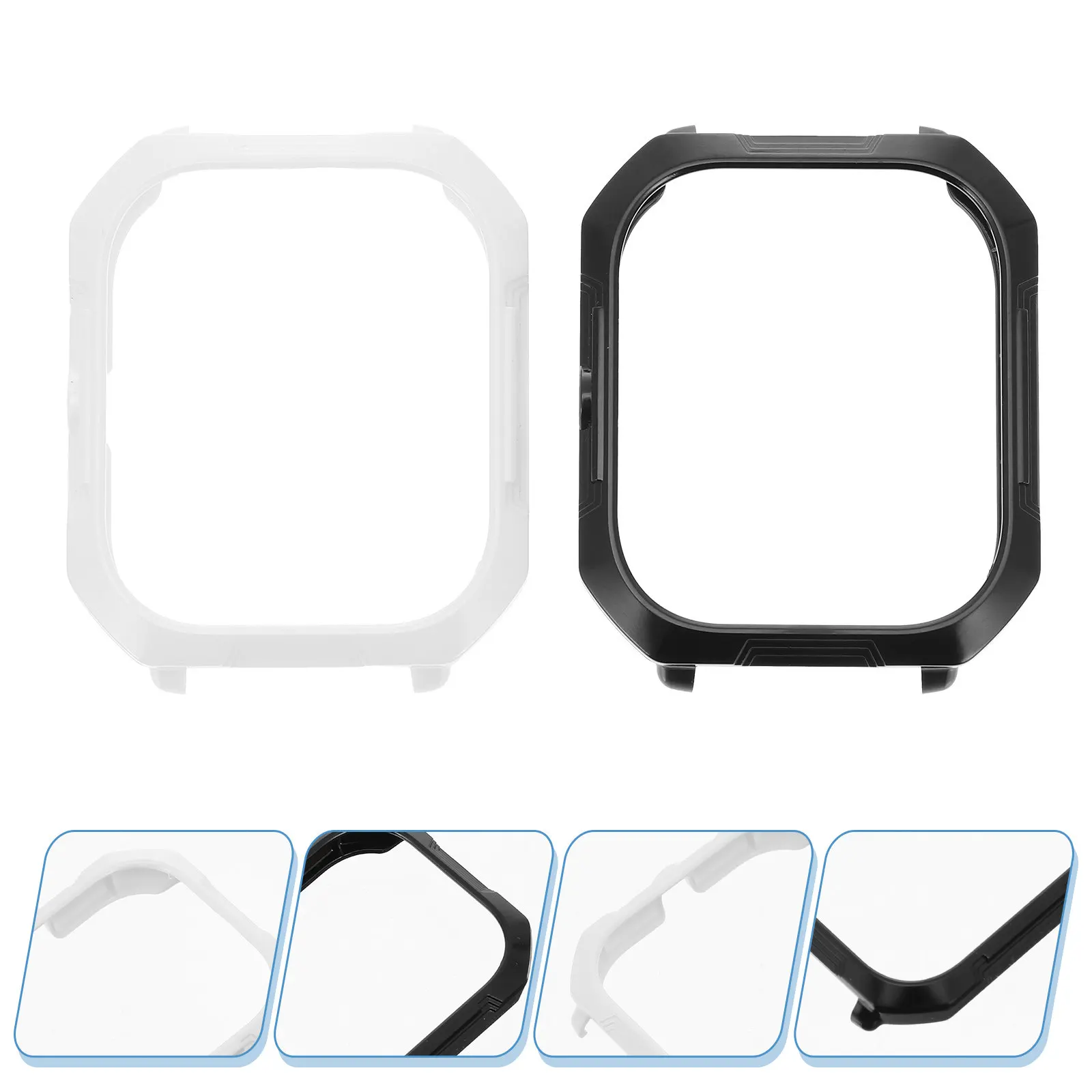 

2Pcs Protective Cases Watch Cover Shock Resistant Shell Compatible for Gts Smartwatch Accessories Watch Protective Case