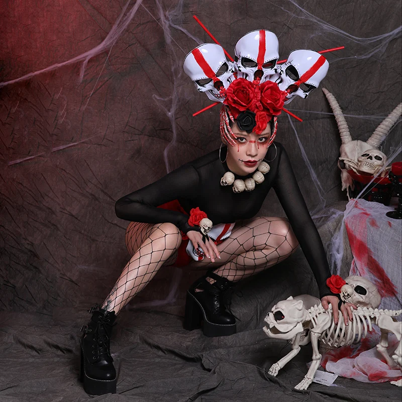 Costume de spectacle Gogo Le Sexy, Bar loween, tenue de spectacle Zombie, Costume de scène personnalisé pour femmes, nouvelle collection