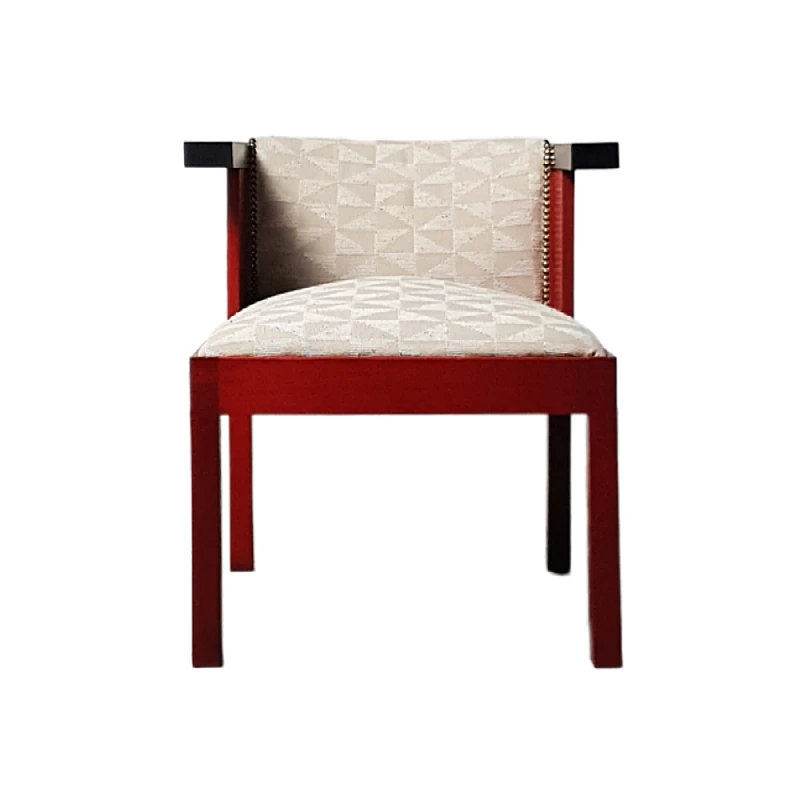 

Solid wood sofa chair model room, hotel B&B leisure chair, restaurant club, reception chair