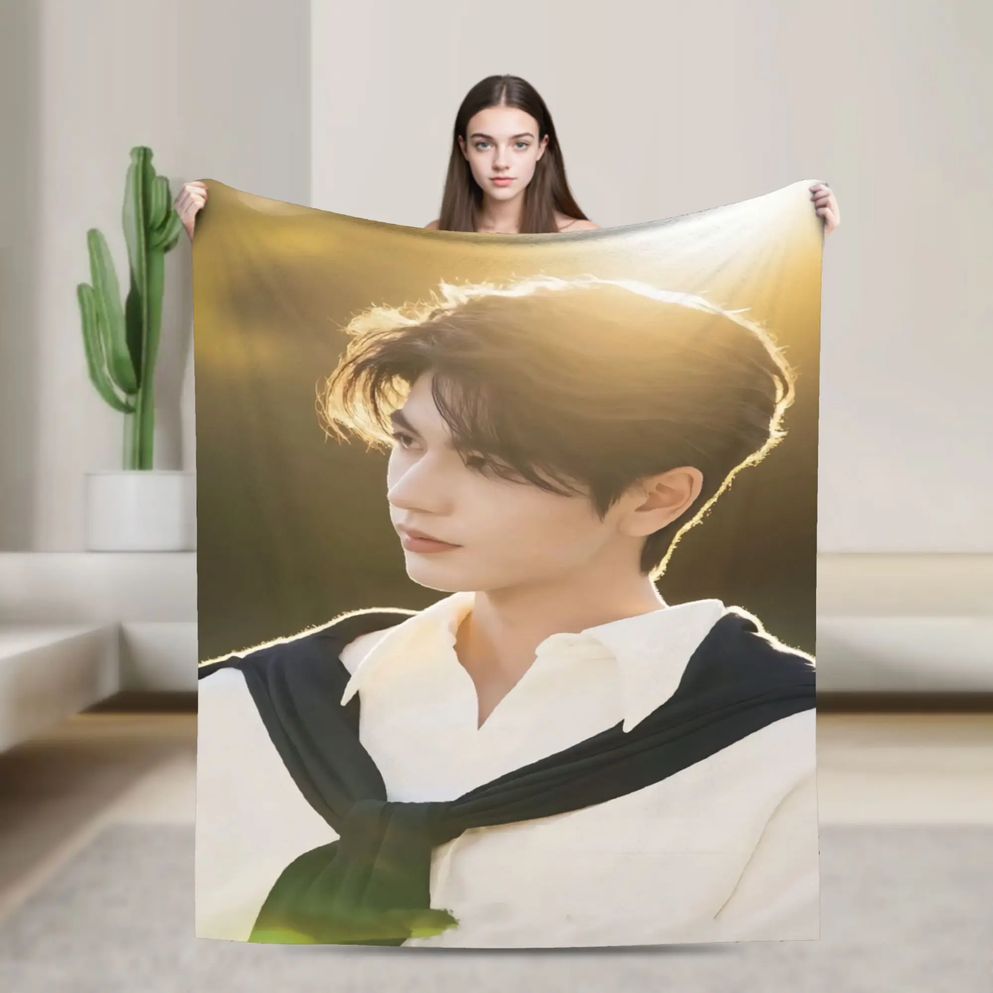 Zhang Linghe Merch Blanket Cozy Soft  Throw Blankets for Couch 50x60 Inches Multiple Sizes Bedspread