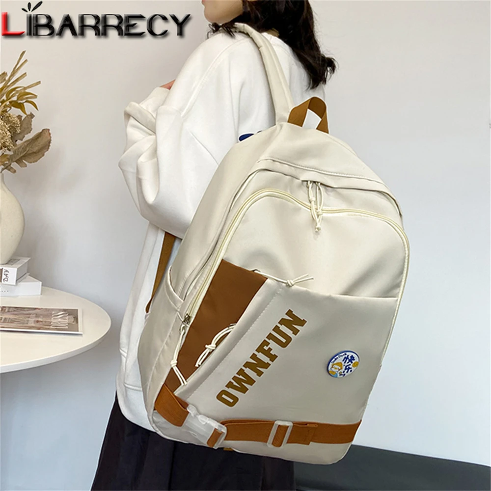 

2023 New School Backpack for Students Cute Women College School Bags for Teenager Girls Teens Casual Travel Laptop Book Bag Sac