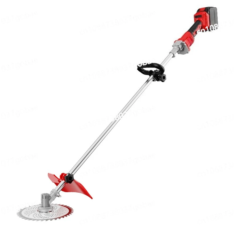 Electric lawn mower Small household lawn mower Lithium battery Portable garden brush cutter