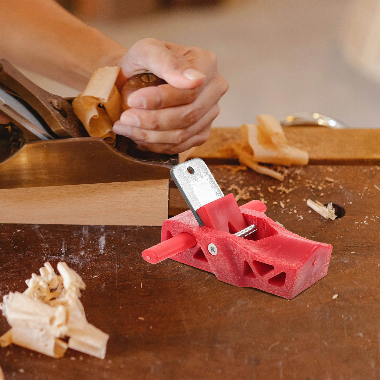

Wood Tool Woodworking Small Thickness H For Wood Adjustable Trimming Mini H Planer Red PP Small Planer Material