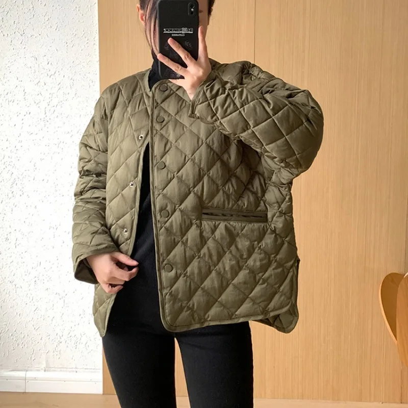 

Silk Satin Fabric 90% White Duck Down Jacket Women Winter New Short Lightweight Loose Oversized Puffer Coat Warm Parkas Outwear