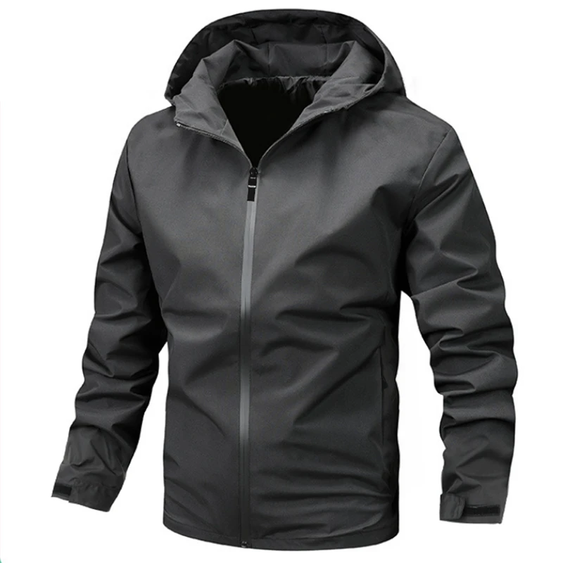 Outdoor mountaineering lightweight and breathable woven jacket, men's outdoor tactical windproof and waterproof jacket