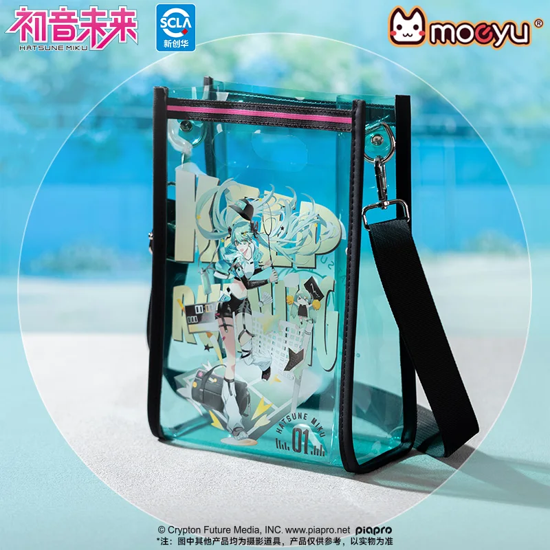 

Moeyu Hatsune Miku Hand Bag Shoulder Crossbody Tote bag Men Women Storage Case Vocaloid Cosplay Anime Handbag Jelly Bag
