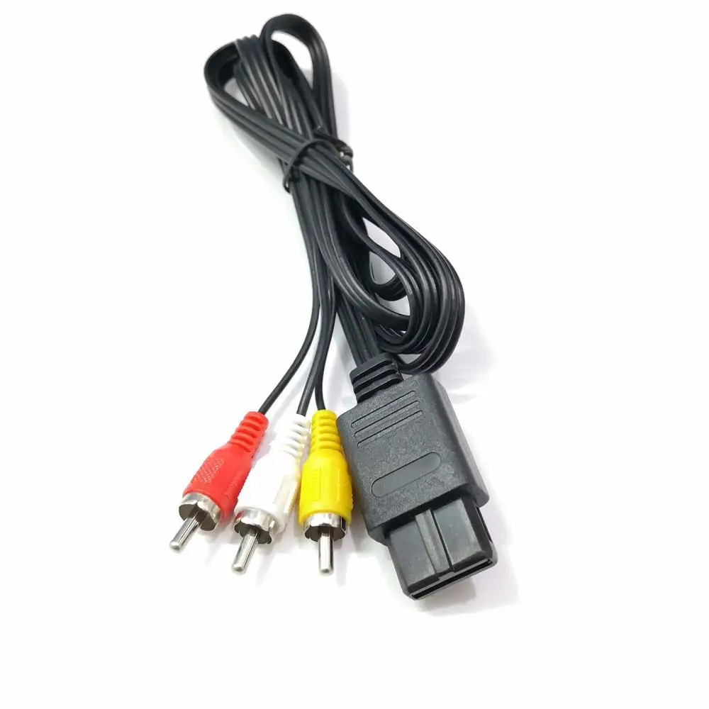 

Lead Game Cube Accessory RCA Gamecube Console For Nintendo 64 Video Cord Audio Video Stereo Cable AV Cable to RCA Audio Cable