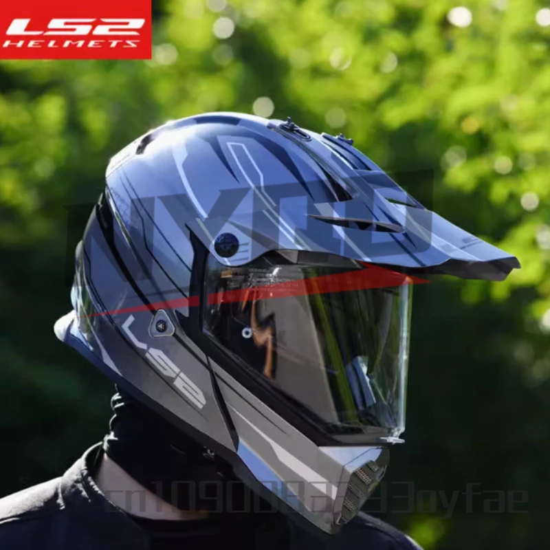 LS2 MX436 PIONEER EVO Motocross Helmet LS2 Double lens Motorcycle Helmets capacetes para moto capacete cross