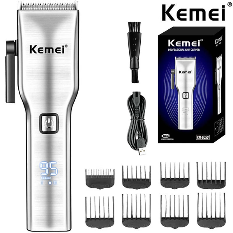 

Original Kemei Rechargeable Powerful Hair Trimmer Barber Hair Clipper Beard Corded Cordless Electric Hair Cutting Tool Machine