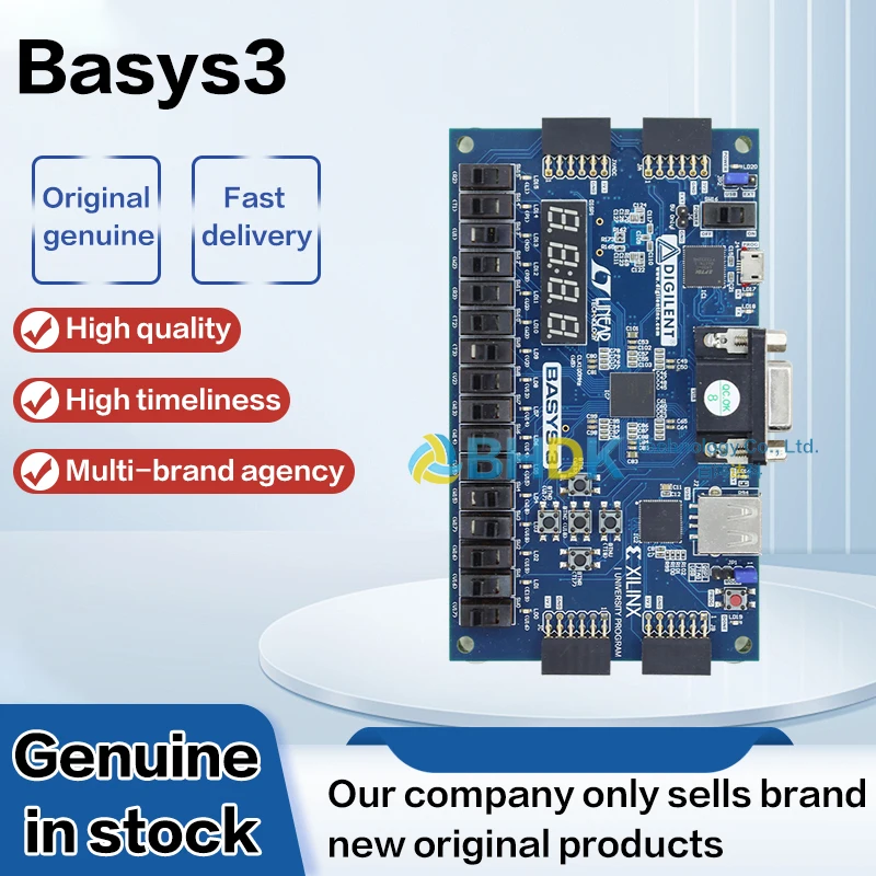 For Basys3 Artix-7 XC7A35T FPGA Development Board Xilinx Digilent Basys 3 Learning Evaluation Board