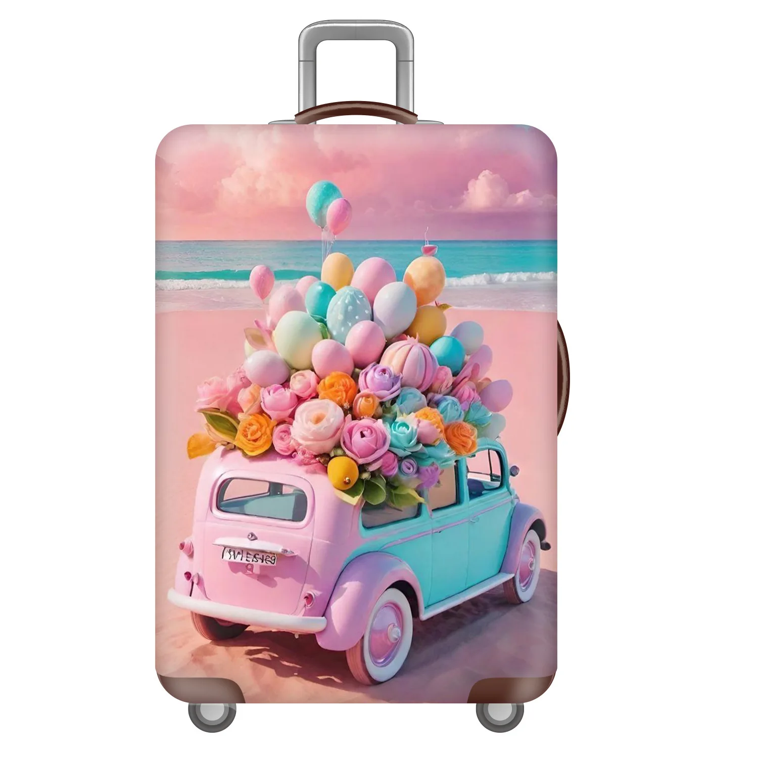 Thickened travel luggage protective case trolley case, machine washable washable polyester, ideal for airports and hotels
