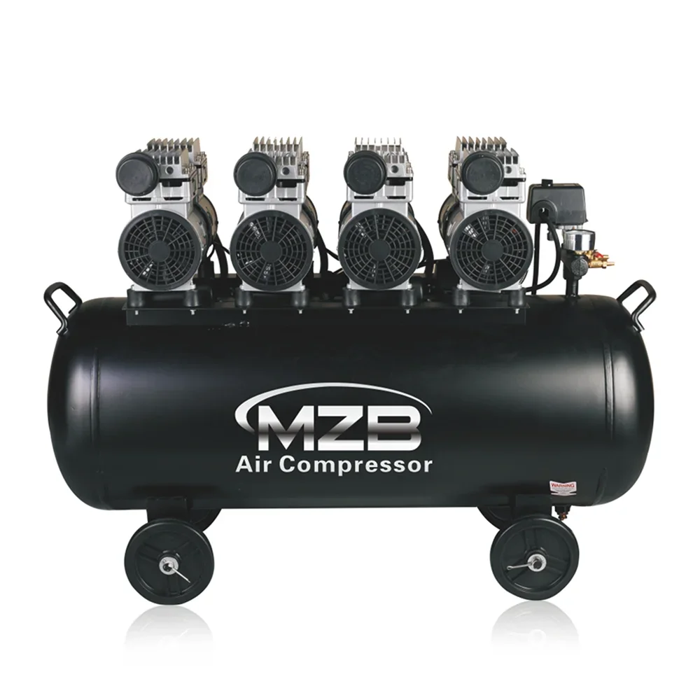 MZB silent de-tal 90 liter 0.75kw 1h-p oil free air compressor