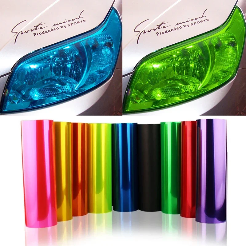 

Car Headlight Protective Film Car Vinyl Wrap Sticker Headlight Taillight Fog Light Rear Lamp Smoke Film Covering Film Universal