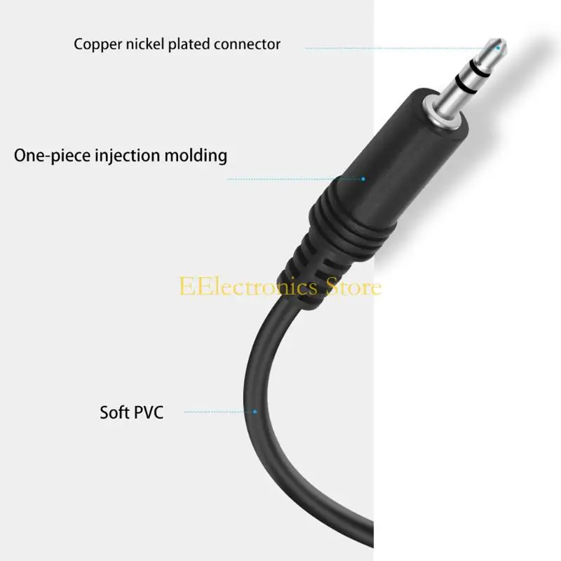 B03C High Fidelitys Sound 3.5mm Headphone Extension Cord for Laptops 200cm/300cm