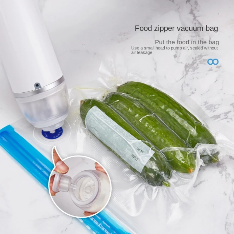 USB Electric Vacuum Sealer Machine Vacuum Bag Suction Air Pump Food Seal Storage Pouch Packing Compression Pump Kitchen Packer