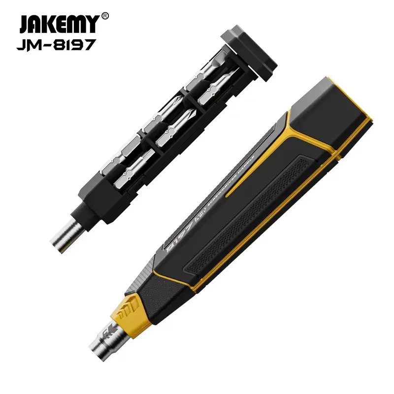 JAKEMY JM-8197 Disassembly Screwdriver Set with 14 Drill Bits for Mobile Phone Laptop Electronic Repair Bolt Driver Kit