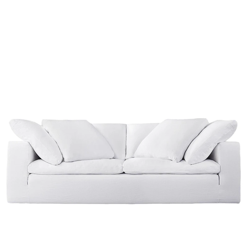 

Linen fabric down cloud sofa combination mobile module