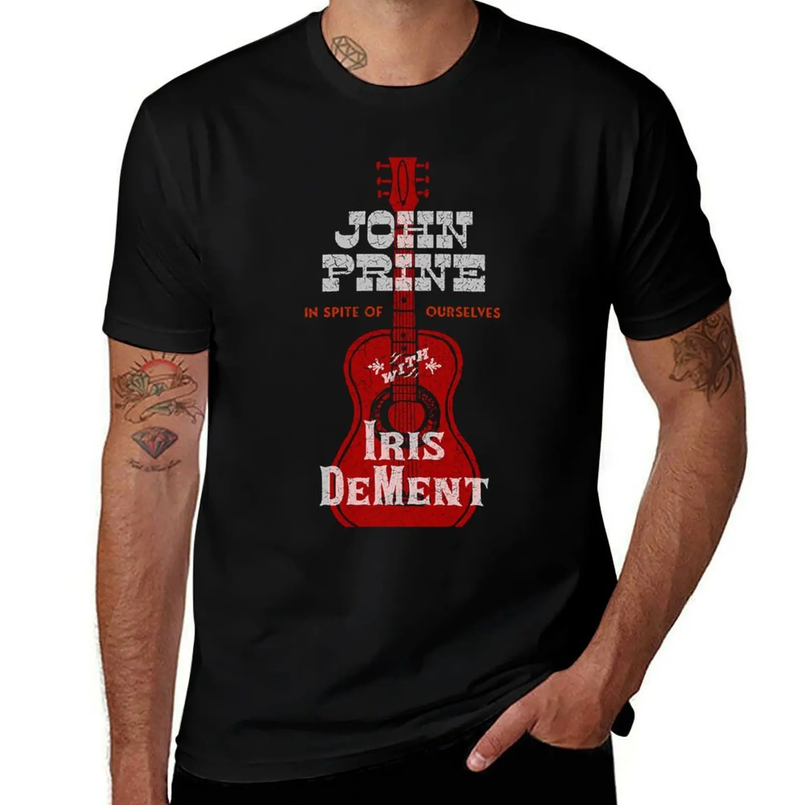 John Prine - Iris DeMent - In Spite of Ourselves T-Shirt Casual Streetwear Short Sleeve Tee T-Shirt
