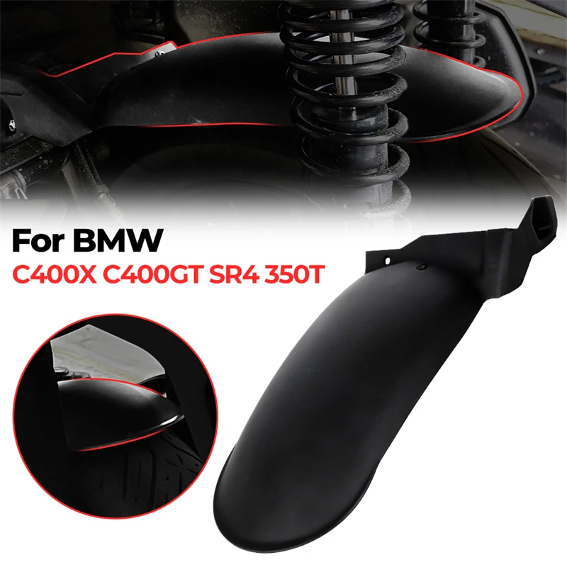 Motorcycle Rear Fender Mudguard Wheel Hugger Extension Splash Guard Mudflap Wings For BMW C 400 GT C400 C400GT C400X SR4 350T