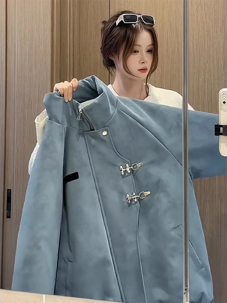 

Новое китайское хлопковое мужское пальто из искусственной кожи с крашением в китайском стиле, зимнее винтажное хлопковое пальто с воротником-стойкой