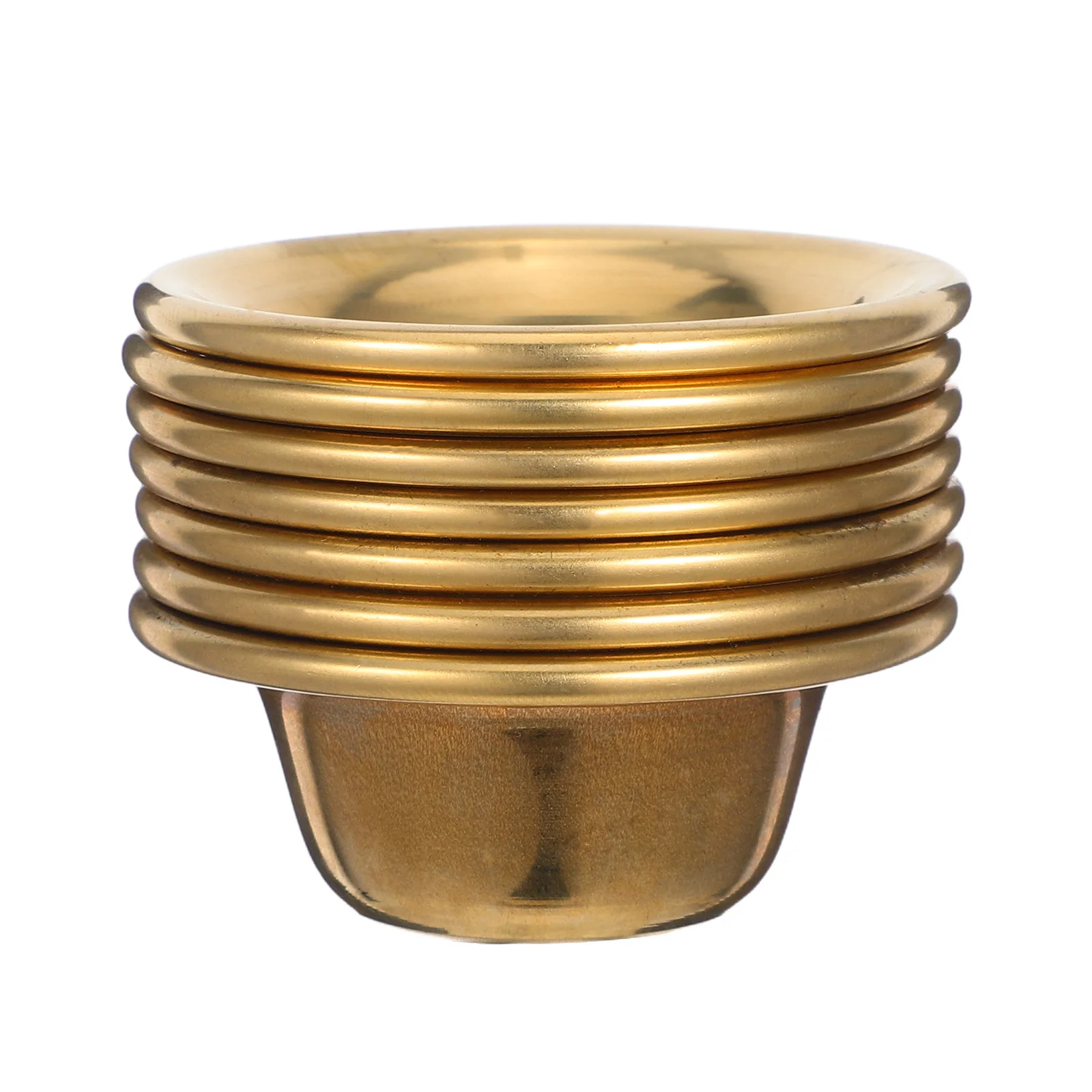 

7Pcs Premium Brass Buddhist Accessory Smooth Texture Multi-Function Holy Water Cup for Home Temple Decoration Gift