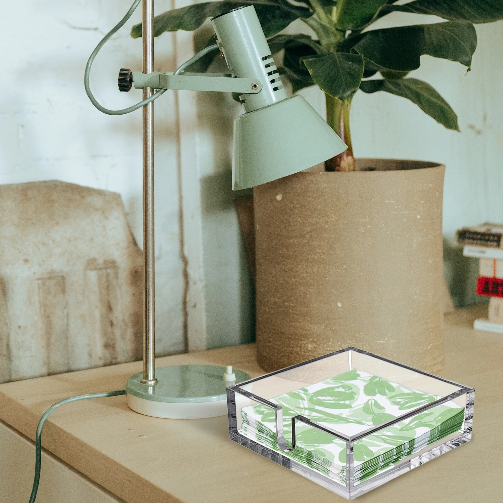 

Acrylic Holder Transparent Tabletop For Home Bar Cafe Restaurant Dinner Organizer Cocktail Napkin Holder Clear Napkin Organizer