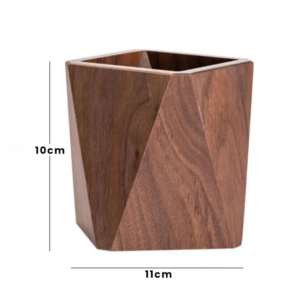 

High Quality Wood Pen Holder Large-capacity Portable Stationery Storage Holder Desktop Organizer Student Gift