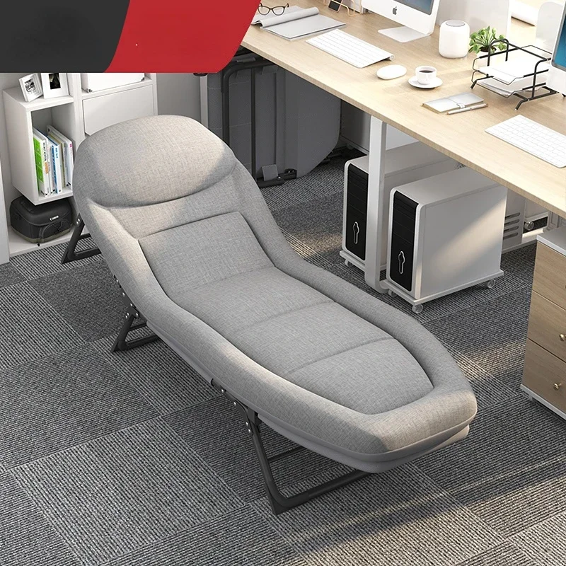 

Folding Simple and Portable Single Office Noon Break Accompanying Camp Recliner Nap Folding Bed