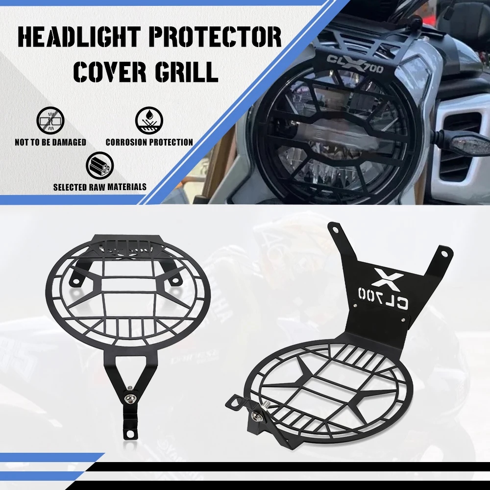 

Motorcycle Headlight Head Light Guard Protector Cover Protection Grill For CFMOTO 700CL-X CLX700 CLX 700 700CLX 2020-2023