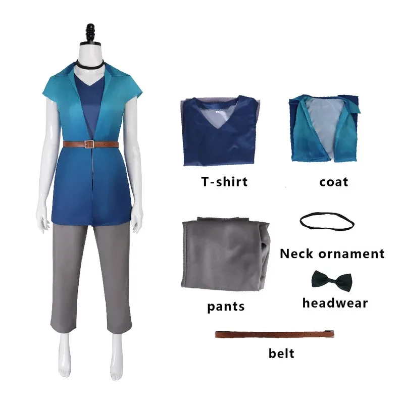 

Карнавальный наряд на Хэллоуин для женщин, костюмы для косплея mj:3 Abigail, игра Stardew Valley, униформа для ролевых игр