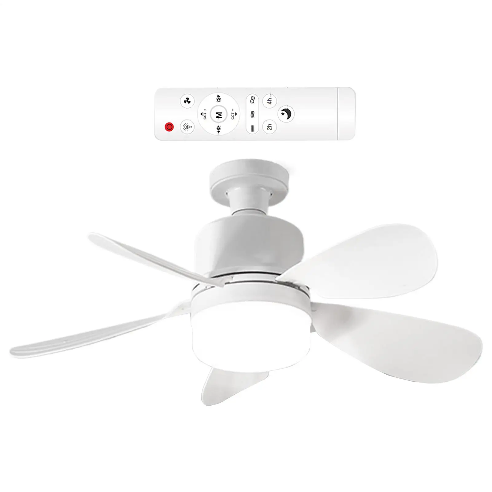 

Ceiling Light With Fan Small Silent Fan Light Intelligent Lighting Detachable Cooling Gadget For Hallway Bedroom Living Room