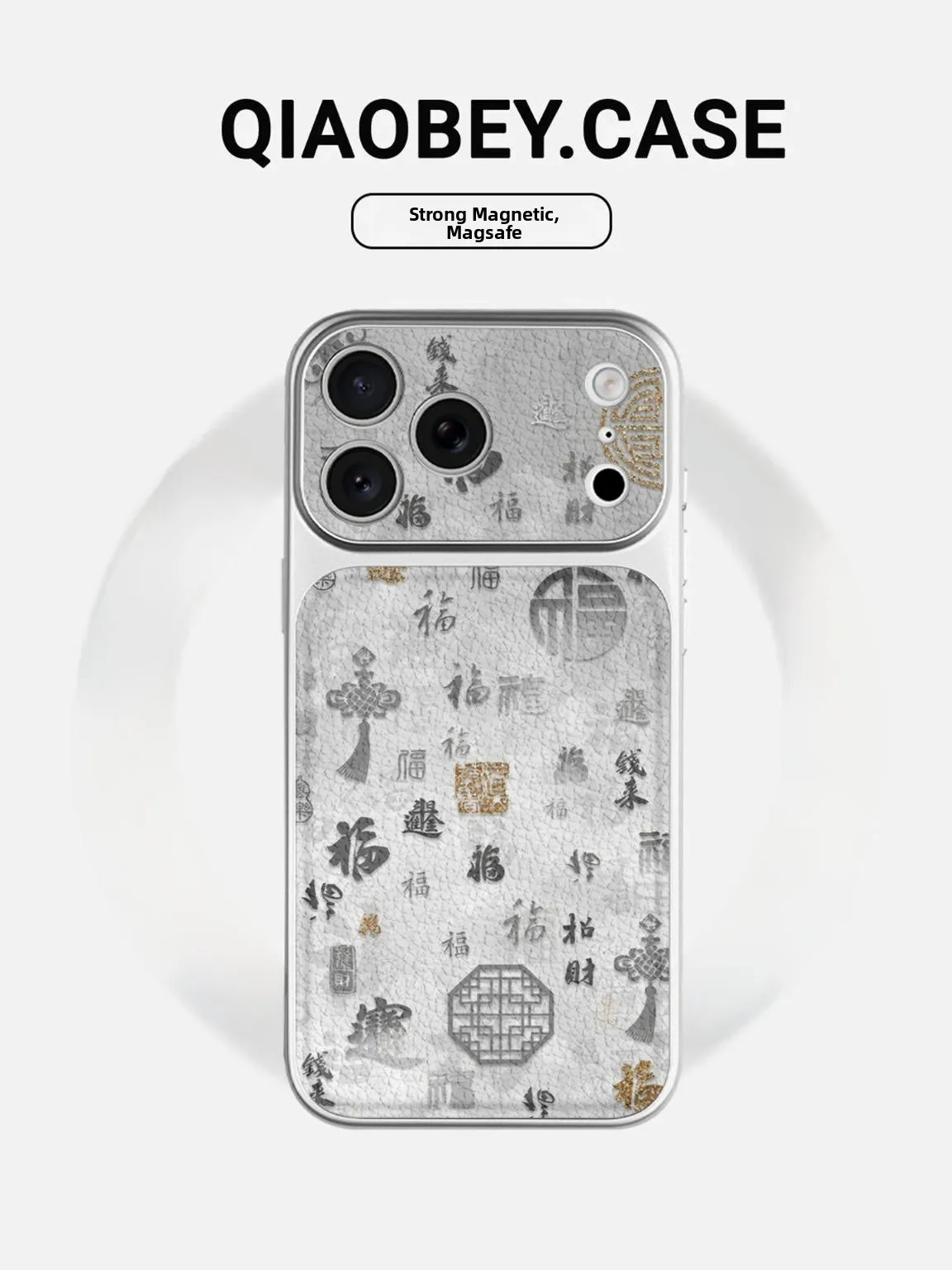 

Silver Protective Phone Case for iPhone 17 Full Cover Cute Cartoon Design Creative Style TPU Material Female Model