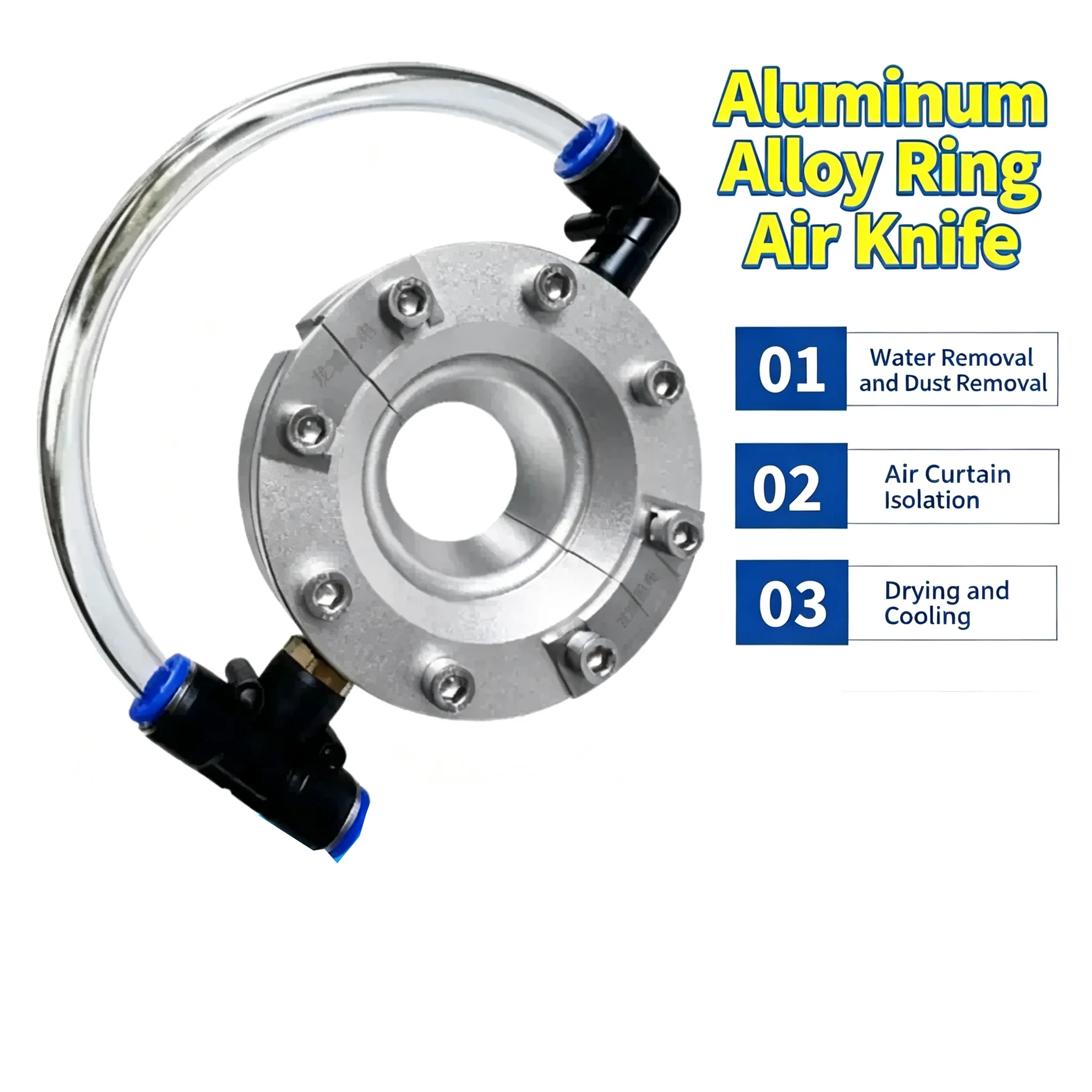 Knife Wind Knife for Dust Removal Cooling Water Blowing Pipe Cleaner for Manufacturing Li Industrial Aluminum Alloy Circular Air